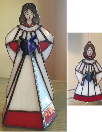 Caroller Tea Light & Tree Ornament