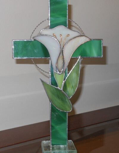 Cross - Easter Lily