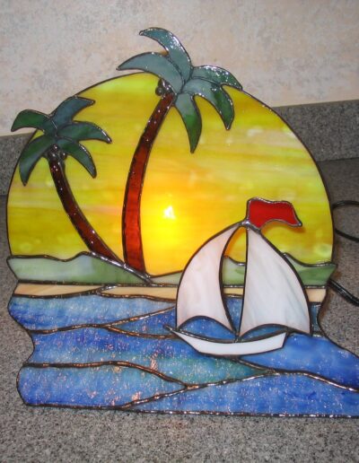 Fan Lamp - Florida Sailboat