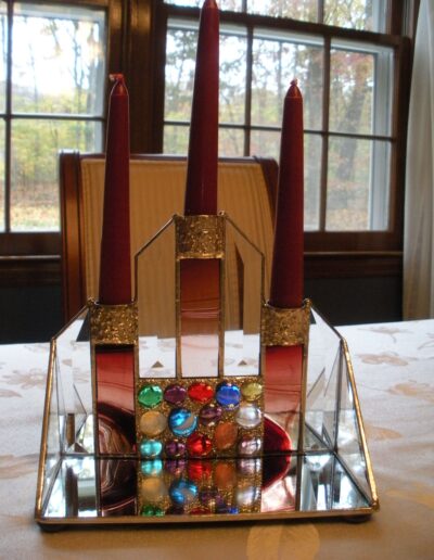 Marble Accent Candelabra