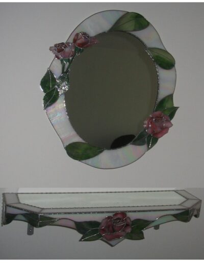 Mirror & Console Rose