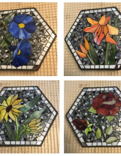Mosaic Garden Stones - Floral