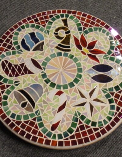 Mosaic Lazy Susan - Christmas