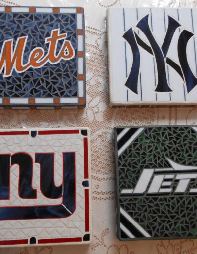 Mosaic Trivets - Sports Emblems