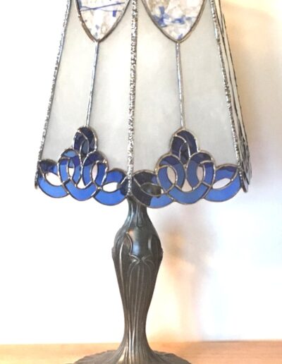 Panel Lamp -Battenburg Lace