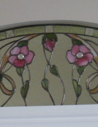 Window Transom - Floral Arc
